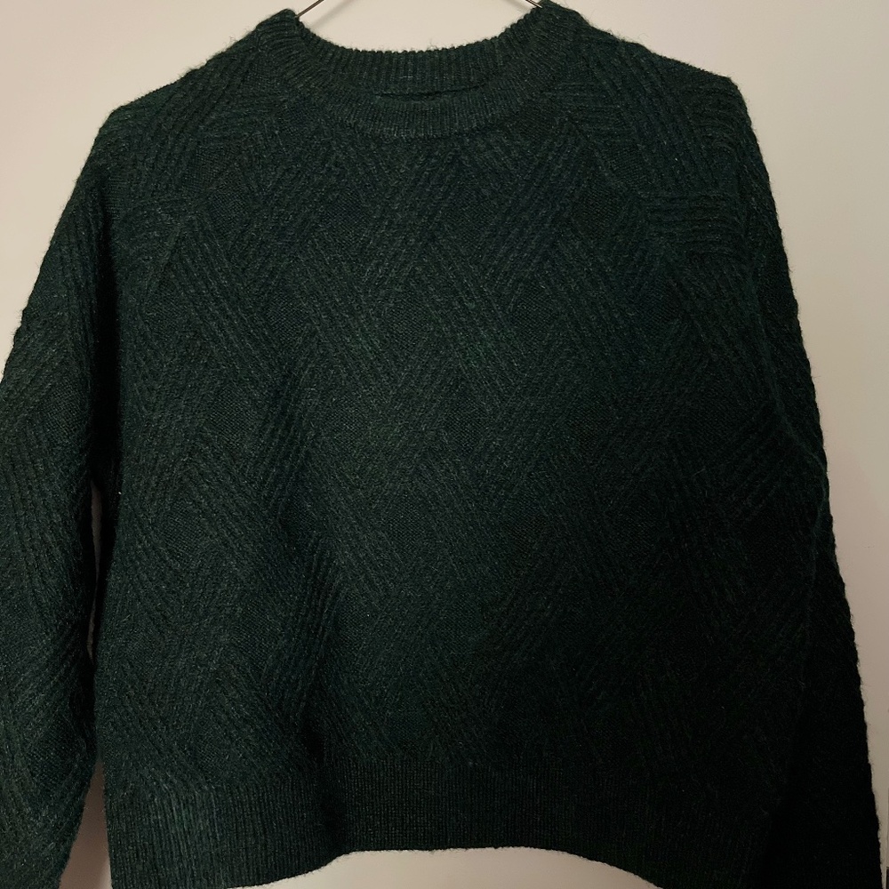 Tradlands Orchard Crewneck Sweater in "Evergreen" (Dark Green)